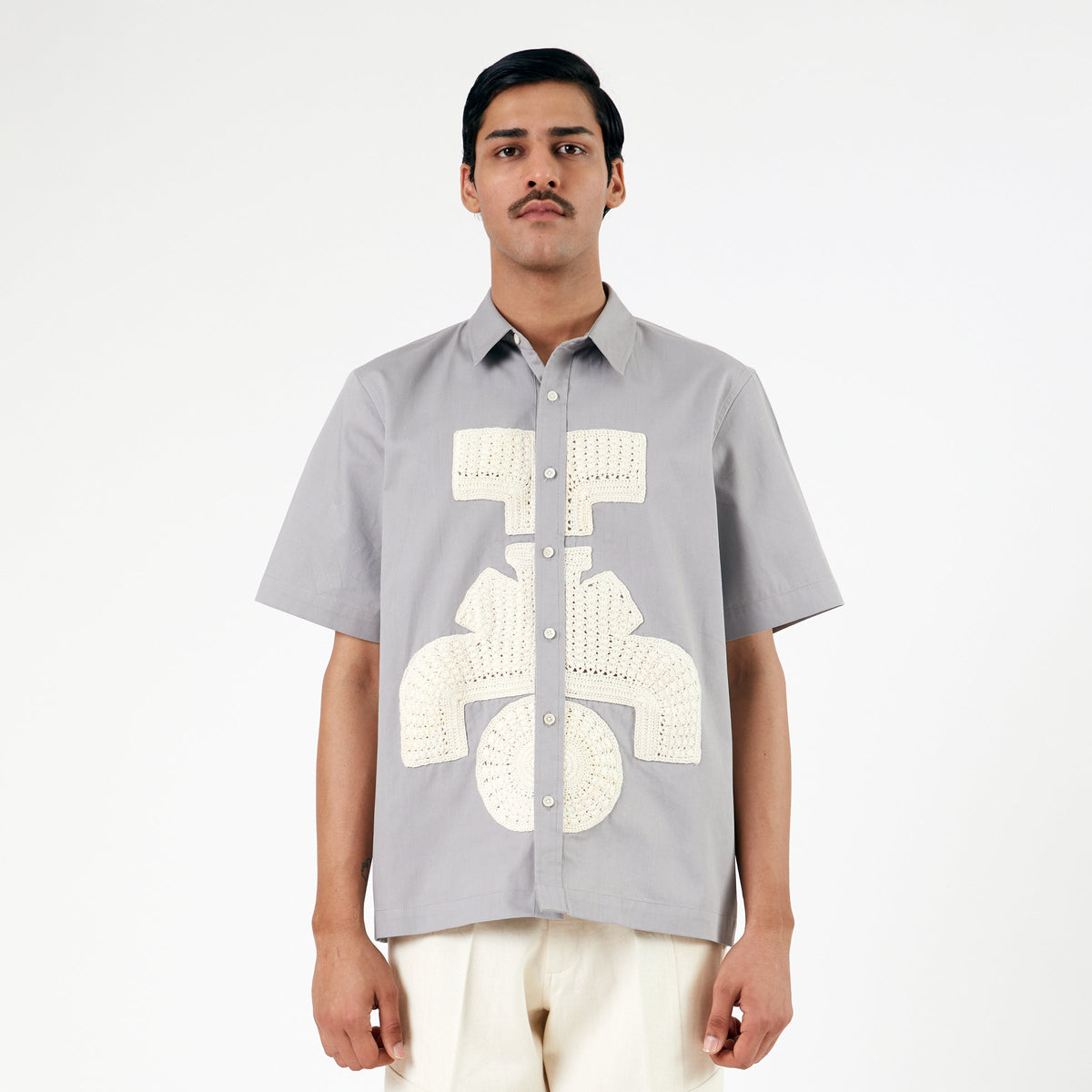 Hydrant Symbolic Applique Shirt-GR