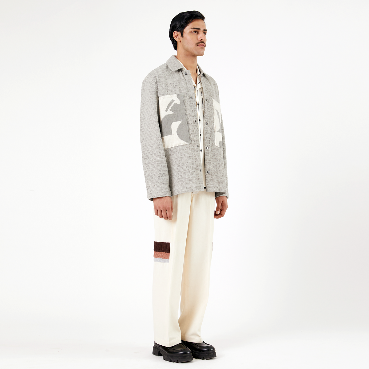 Collagen Overshirt 102- Gray