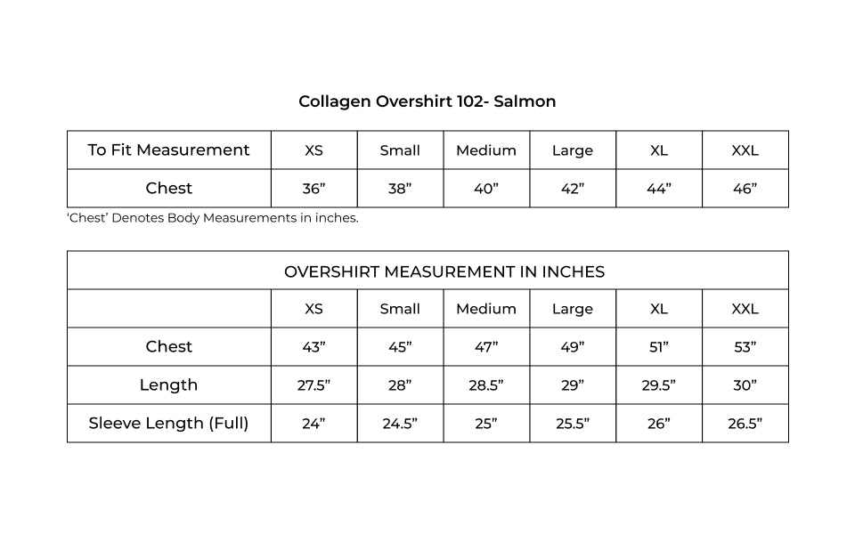 Collagen Overshirt 102- Salmon