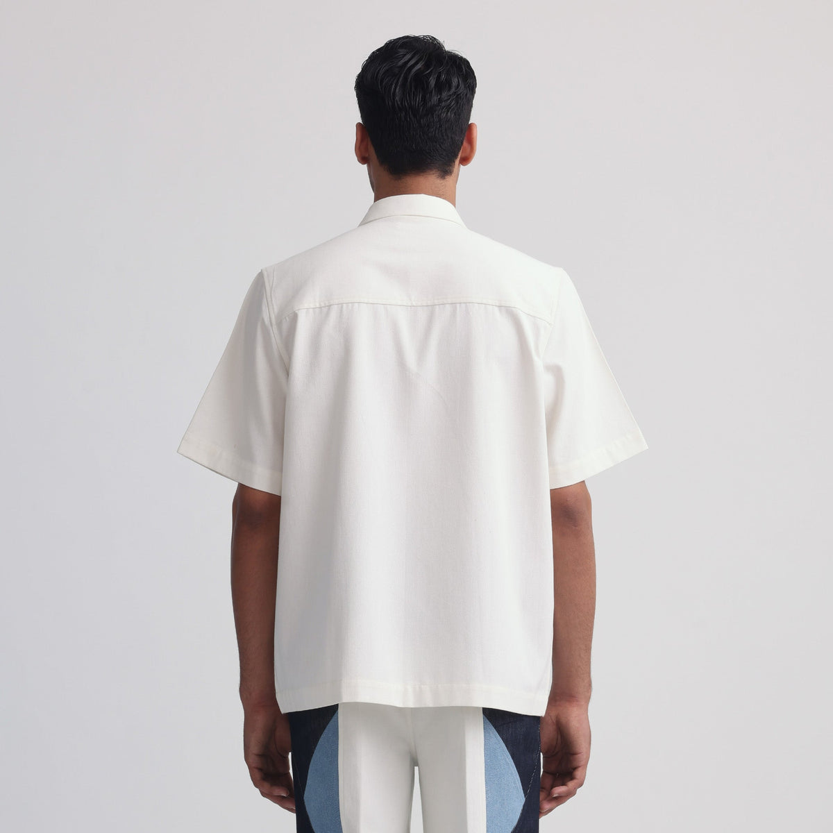 Vertebrae Symbolic Shirt- Off White BLUE