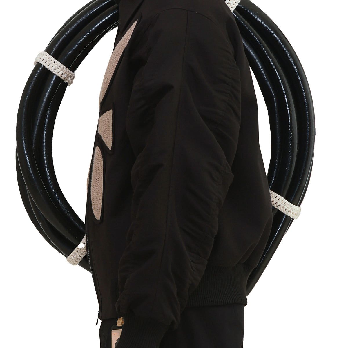 VERTEBRAE BOMBER JACKET- BL