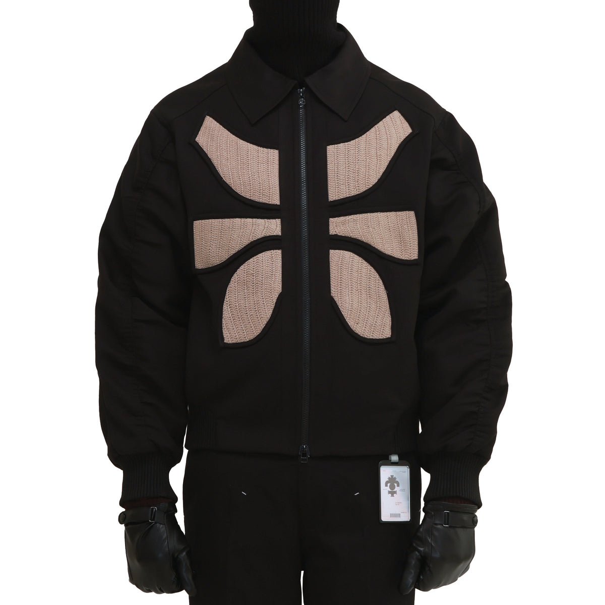 VERTEBRAE BOMBER JACKET- BL