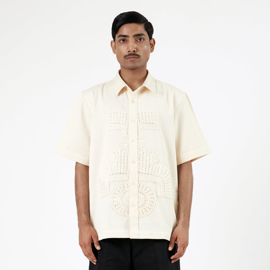 Hydrant Symbolic Applique Shirt-OW