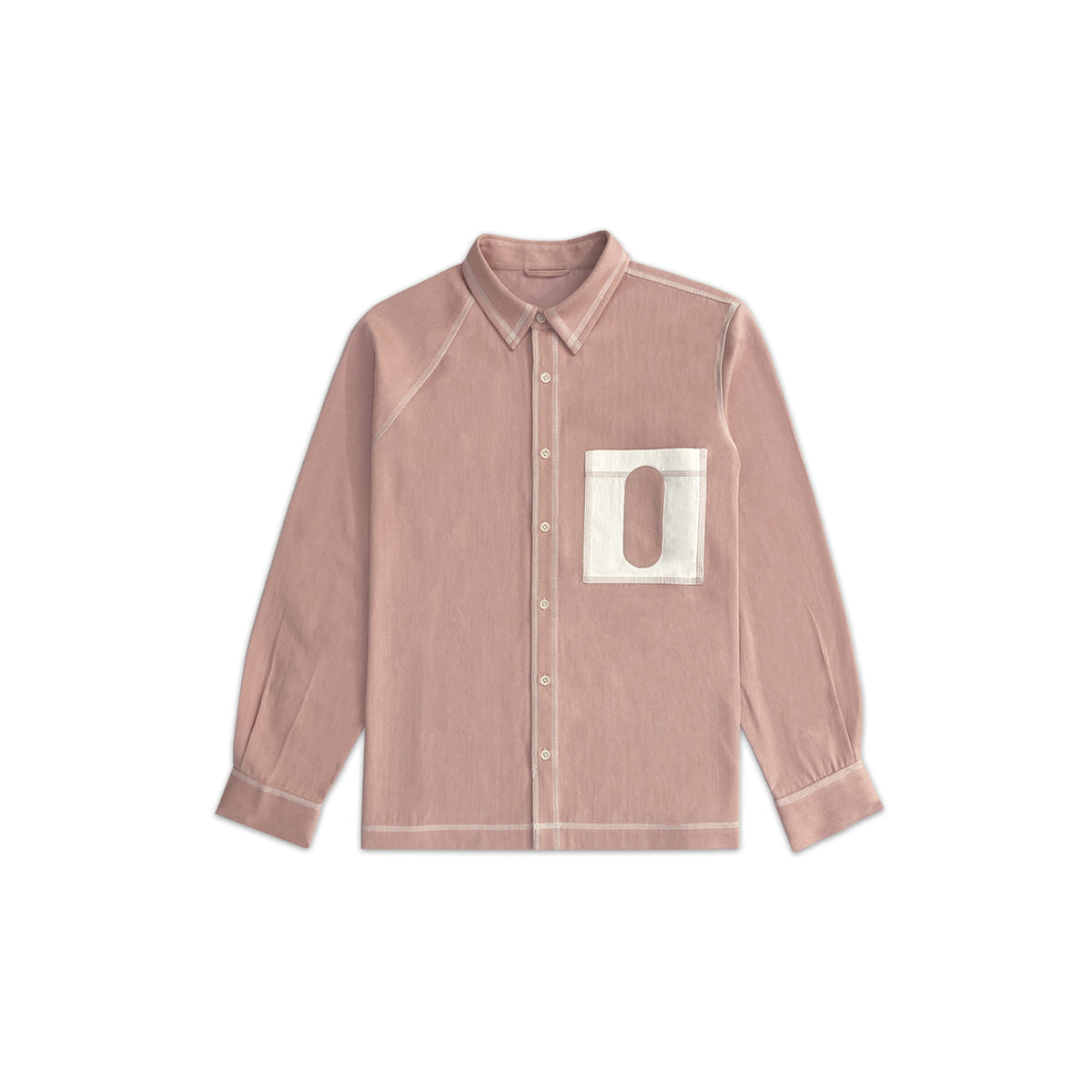 Canopy Denim Shirt- Full Sleeves- Salmon