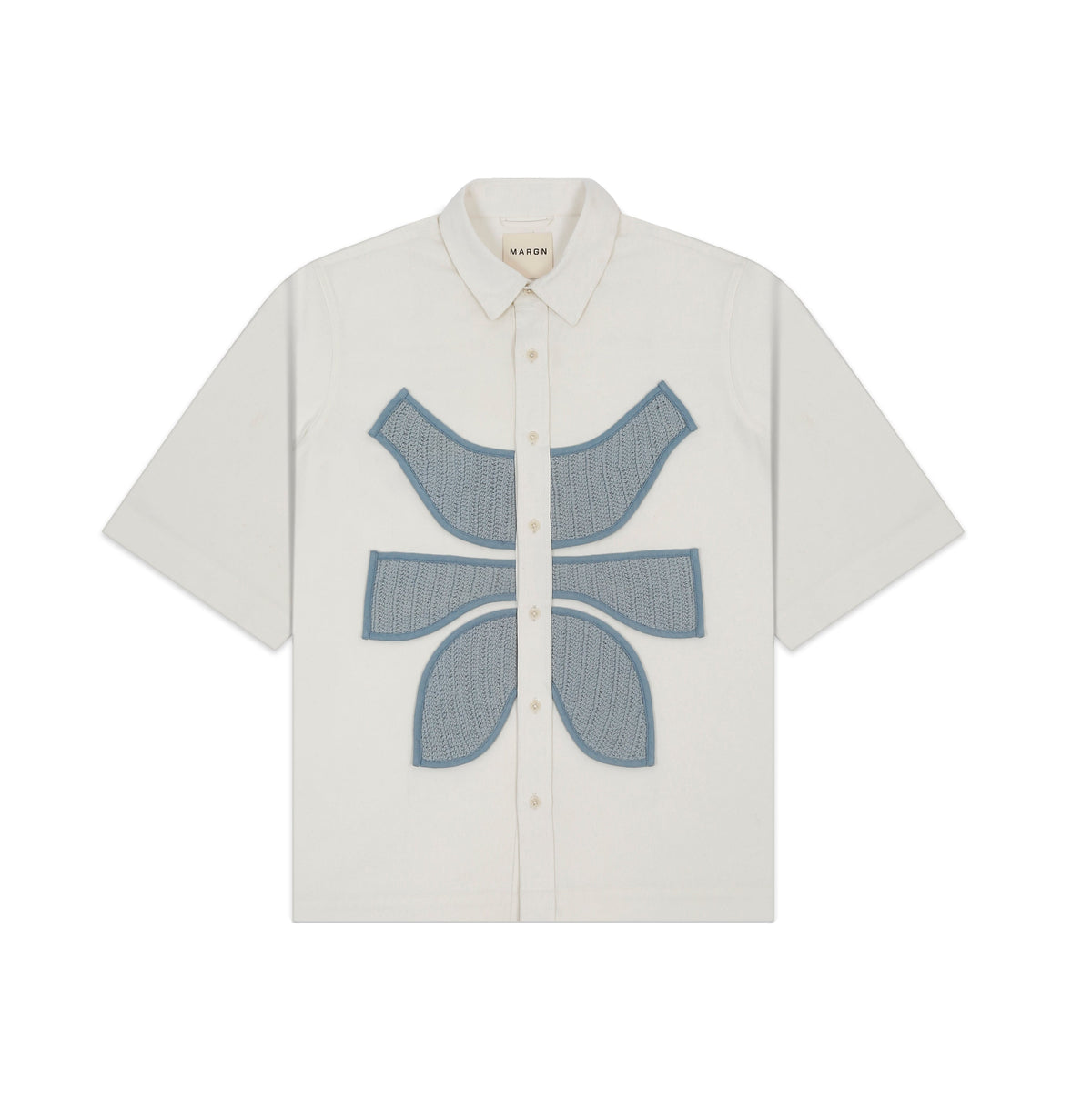 Vertebrae Symbolic Shirt- Off White BLUE