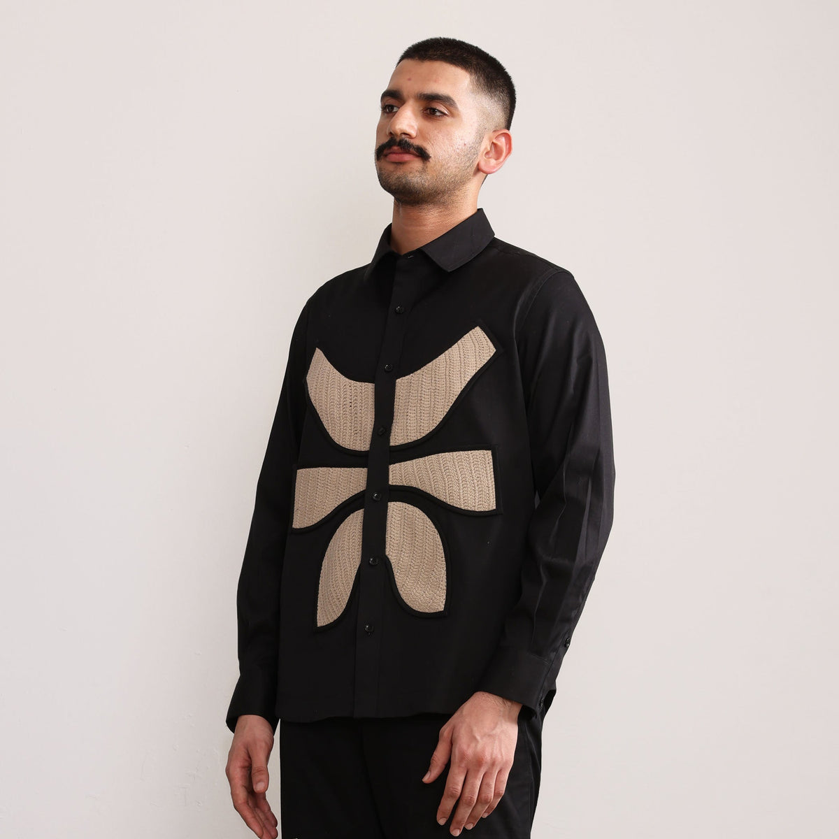 Vertebrae Symbolic Shirt Full Sleeves- Black
